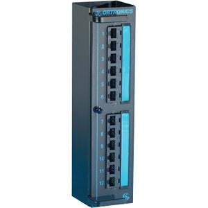 Legrand Ortronics Clarity 6 OR-PMP612H Cat6 Hinged Mounting 12-Port Mini Patch Panel