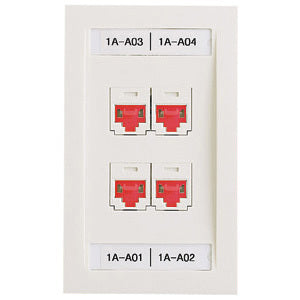 Panduit Network Faceplate Red