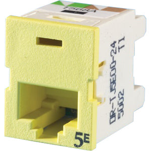 Legrand TJC5ECLRTYT568A/BLT YLW, Female, Yellow, TJ5E00-24