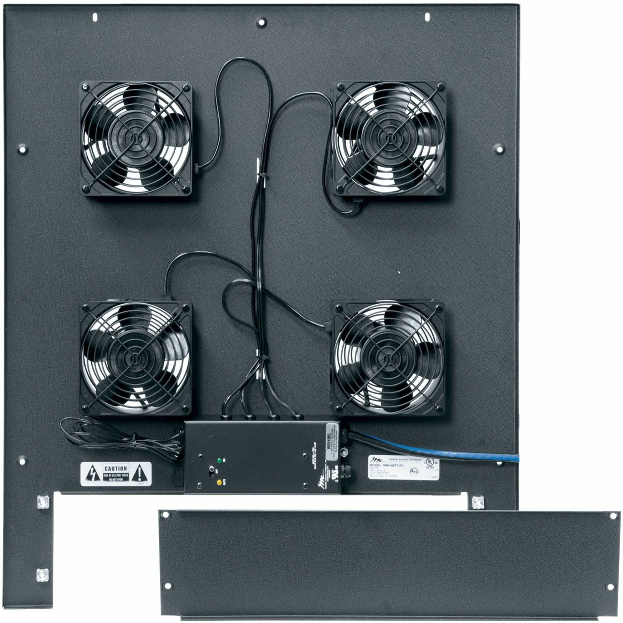 Legrand Middle Atlantic Fan Top for WR, WRK, MRK, VRK, VMRK, and DRK Series Racks - 220 CFM, 4in Fans - With Controller