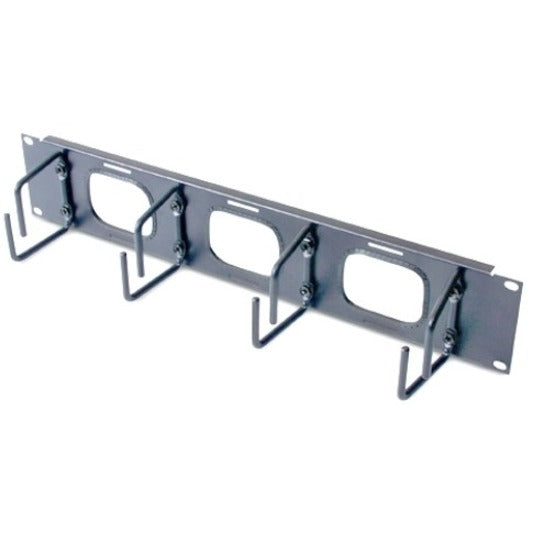 Schneider Horizontal Cable Organizer 2U w/pass through holes - Green, lte, AR8428, Black