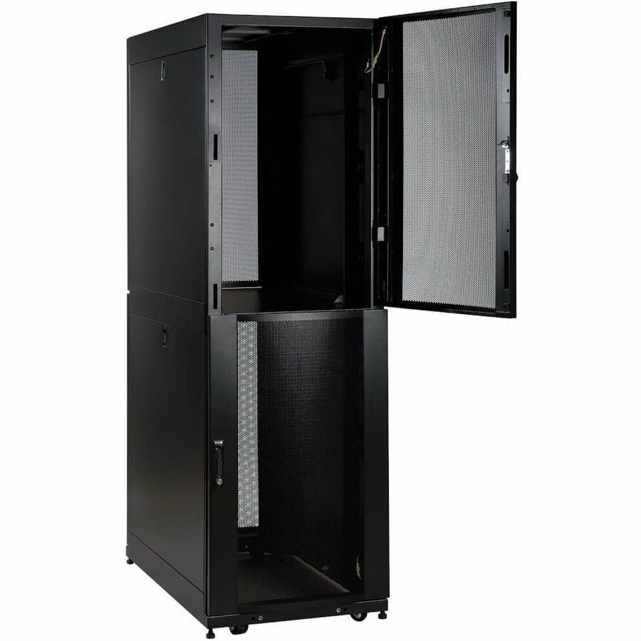 Eaton Tripp Lite Series 48U SmartRack Co-Location Standard-Depth Rack Enclosure Cabinet - 2 separate compartments