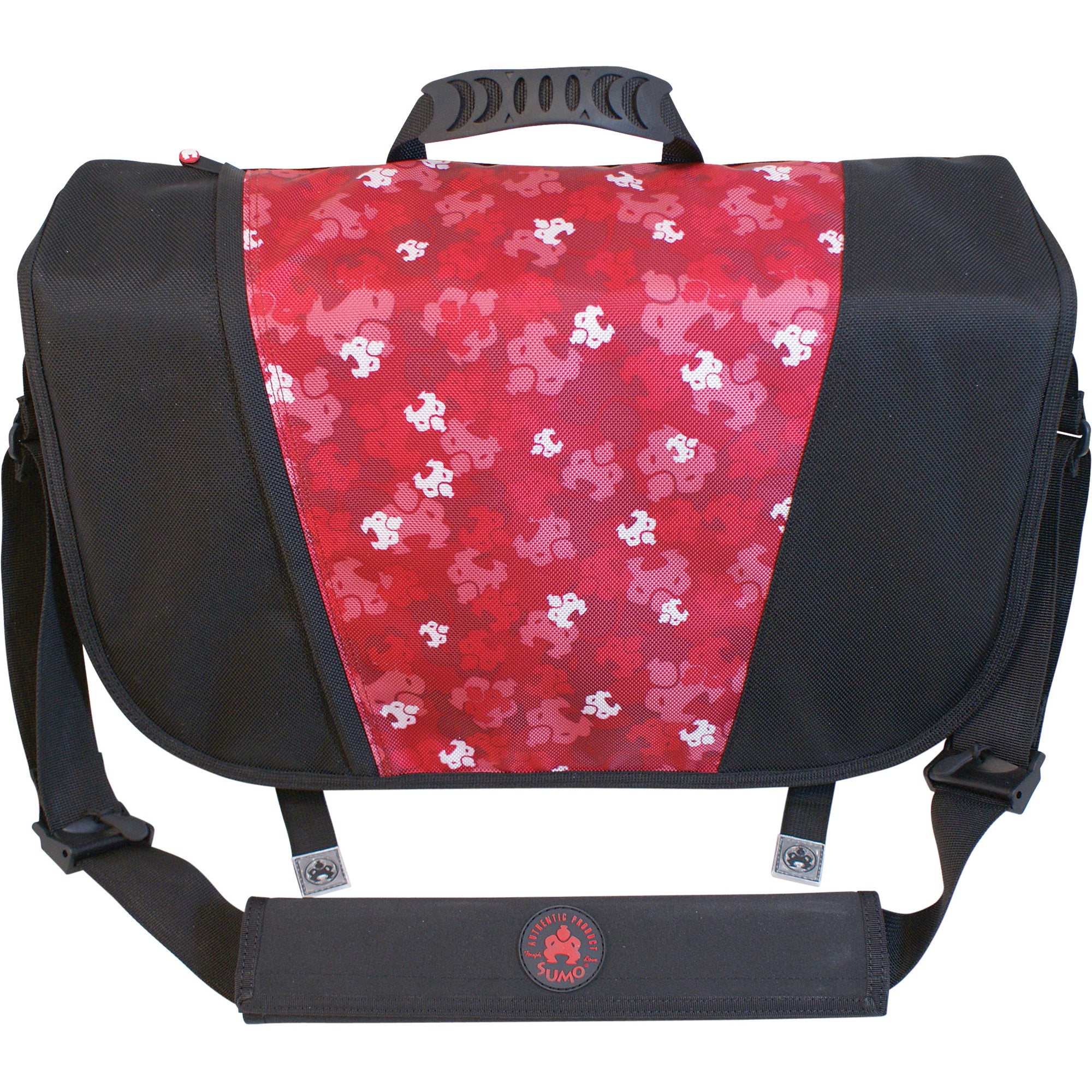 Mobile SUMO Messenger Bag - Black / Red, 16 in, ME-SUMO33MB7