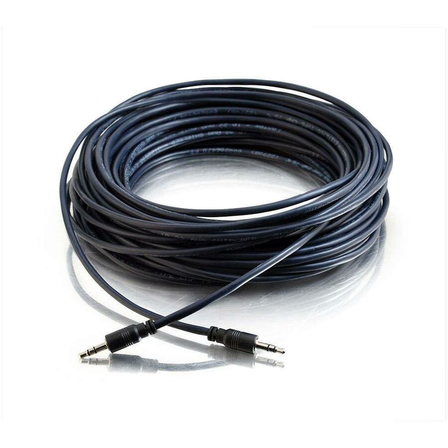 Legrand C2G 25ft Plenum-Rated 3.5mm Stereo Audio Cable with Low Profile Connectors
