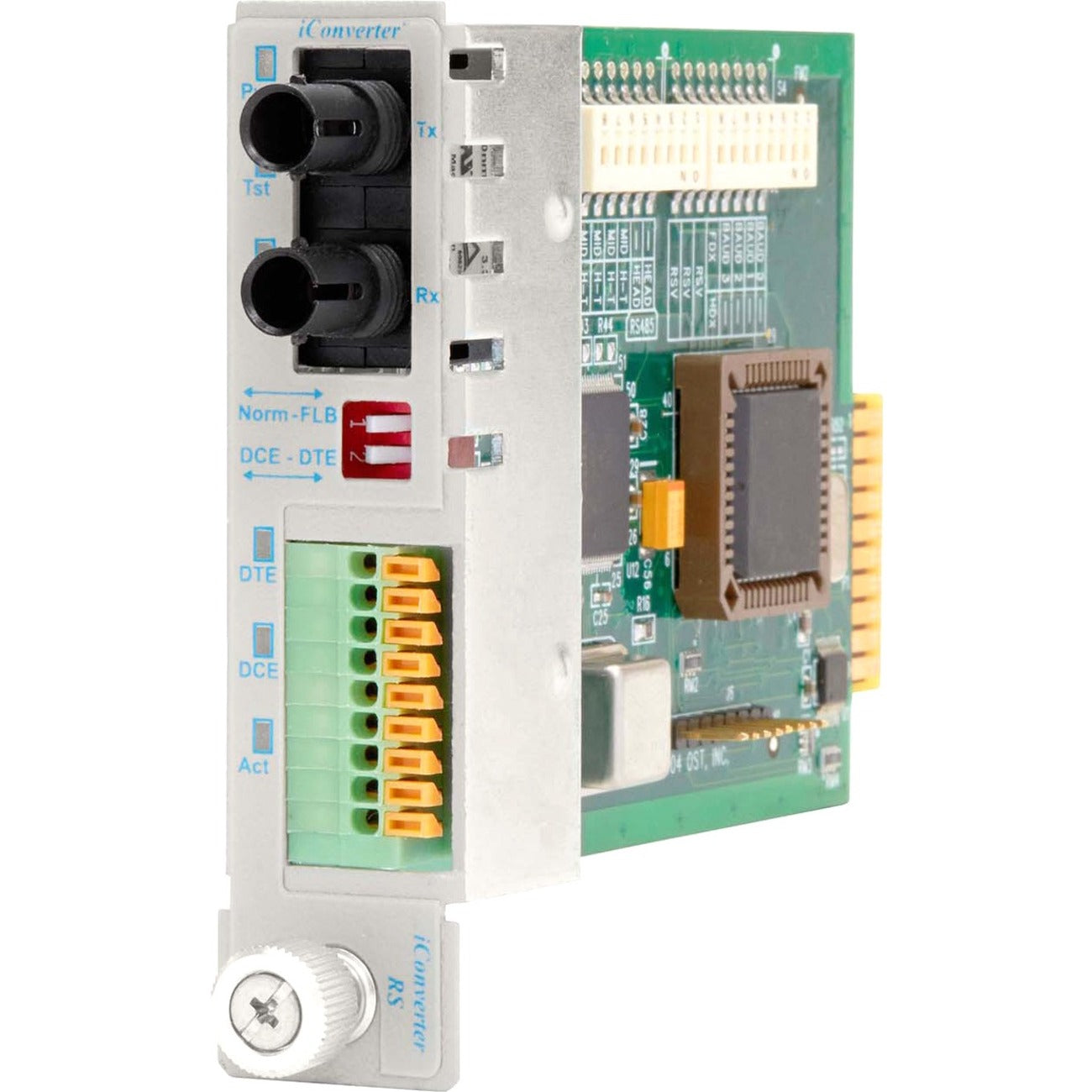 Omnitron iConverter RS-422/485 Serial to Fiber Media Converter DB-9 ST Multimode 5km Module