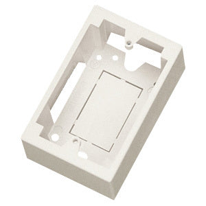 Legrand Ortronics Surface Mount Outlet Box (single gang), 2" Deep, Fog White