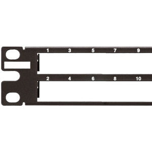 Panduit QPP48HDVNSBL 48-Port Blank Patch Panel - 48 - 48 Port(s) - 48 x RJ-11 - 1U High - Rack-mountable