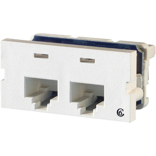 Legrand SIICLRTY6T568A/B 2PORTWHT, II Faceplate Module, White, OR-S22600-88