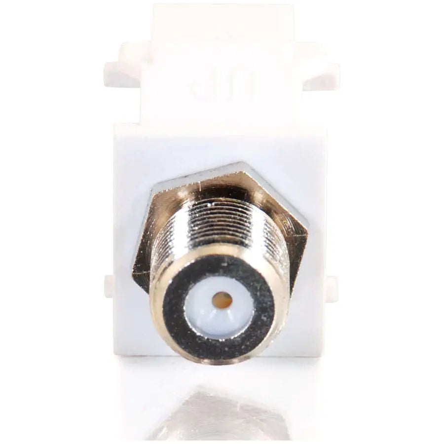 Legrand C2G Snap-In F-Type F/F Keystone Insert Module - White