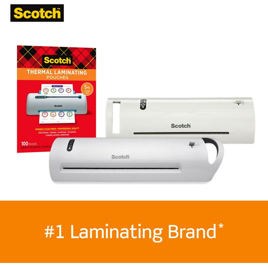 Scotch Thermal Laminating Pouches, 11.50", Clear, TP385450, 9"