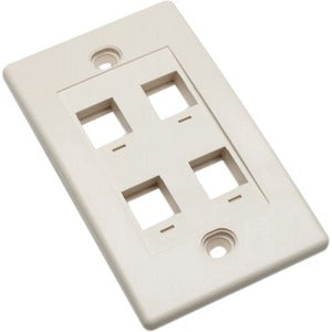 IC Intellinet Network Solutions 4 Outlet Wall Plate, Ivory