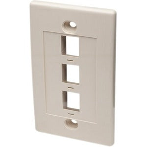 IC Intellinet Network Solutions 3 Outlet Wall Plate, Ivory
