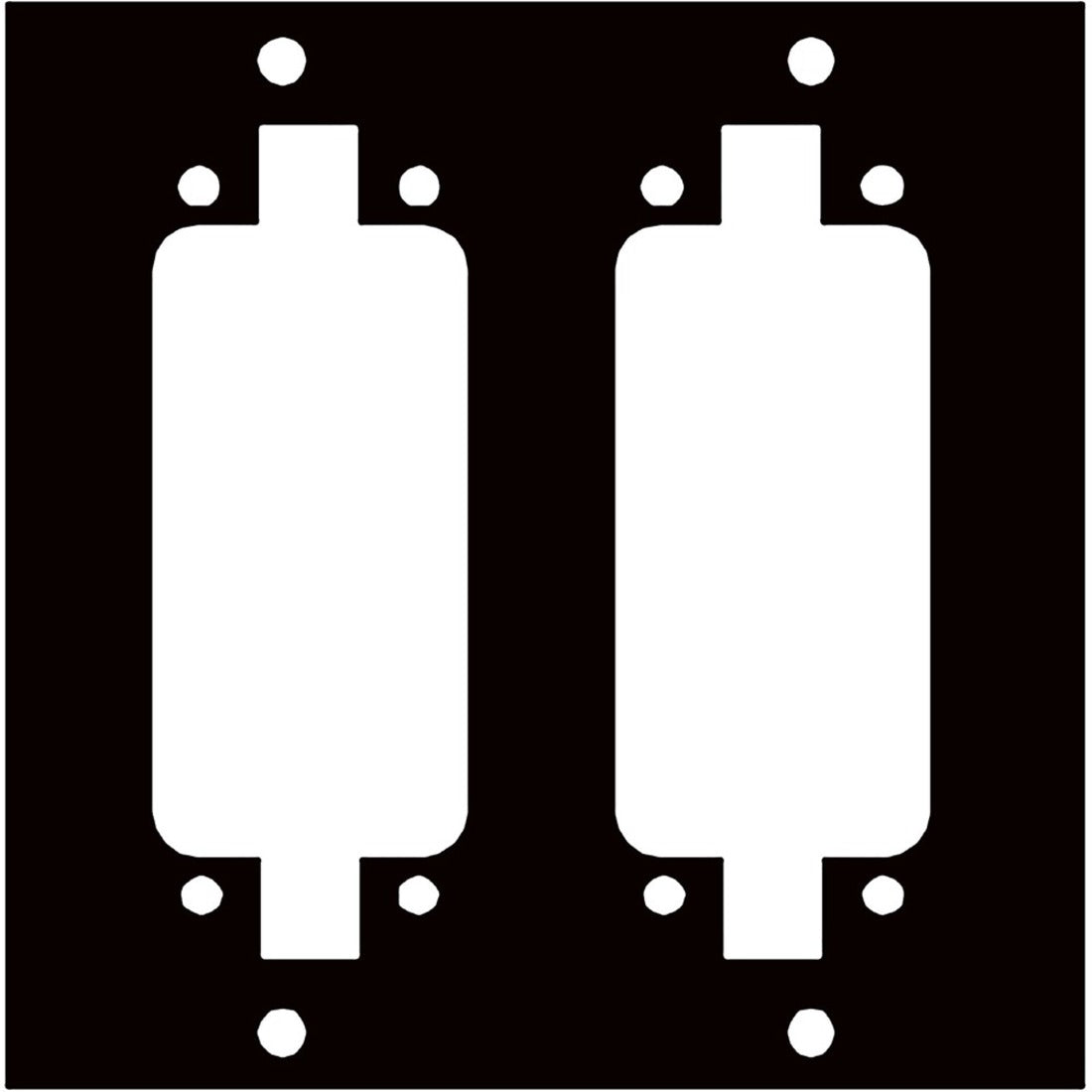 Middle Atlantic Faceplate Insert, 2DL96