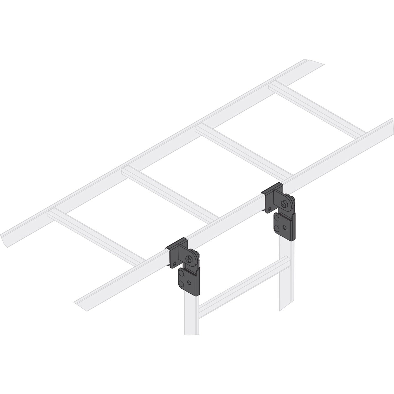 Legrand Middle Atlantic Adjustable 90° Tee Splice Kit, Black, CLH90T