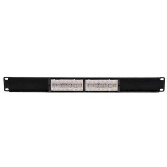 Eaton Tripp Lite Series 12-Port 1U Rack-Mount Cat6/Cat5 110 Patch Panel 568B, RJ45 Ethernet, TAA
