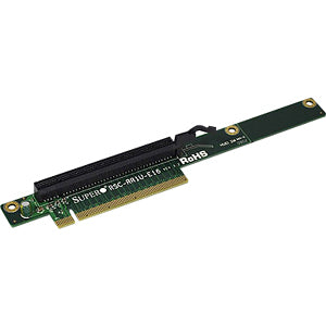 Supermicro RSC-RR1U-E16 PCI Express x16 Riser Card - 1 x PCI Express x16 - PCI Express x16 - 1U Chasis