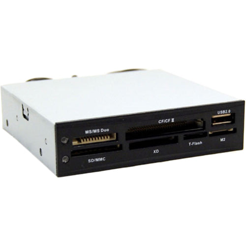 Bytecc 3.5" 25-in-1 USB 2.0 Flash Reader - 25-in-1 - SDHC, CompactFlash Type I, CompactFlash Type II, Memory Stick, PRO, Memory Stick Duo, Memory Stick
