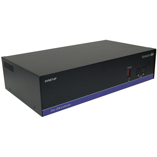 SmartAVI DVN-8P KVM Switch, 20 ft, KVM Switchbox, 7 lb