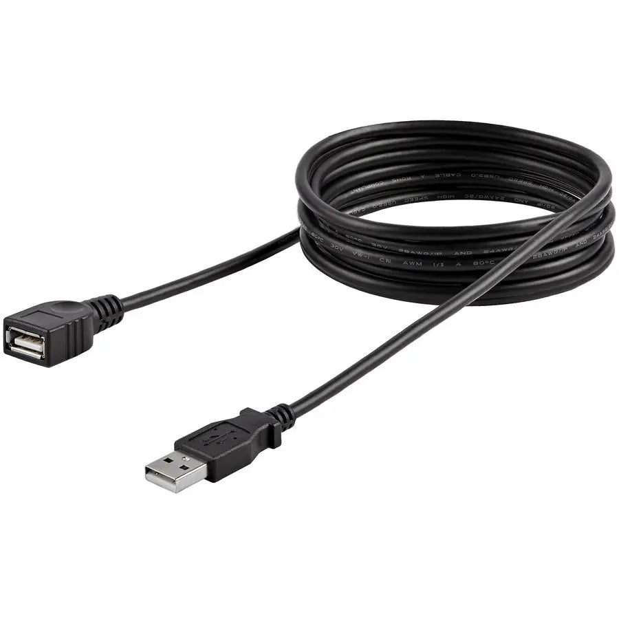 StarTech.com 6 ft Black USB 2.0 Extension Cable A to A - M/F