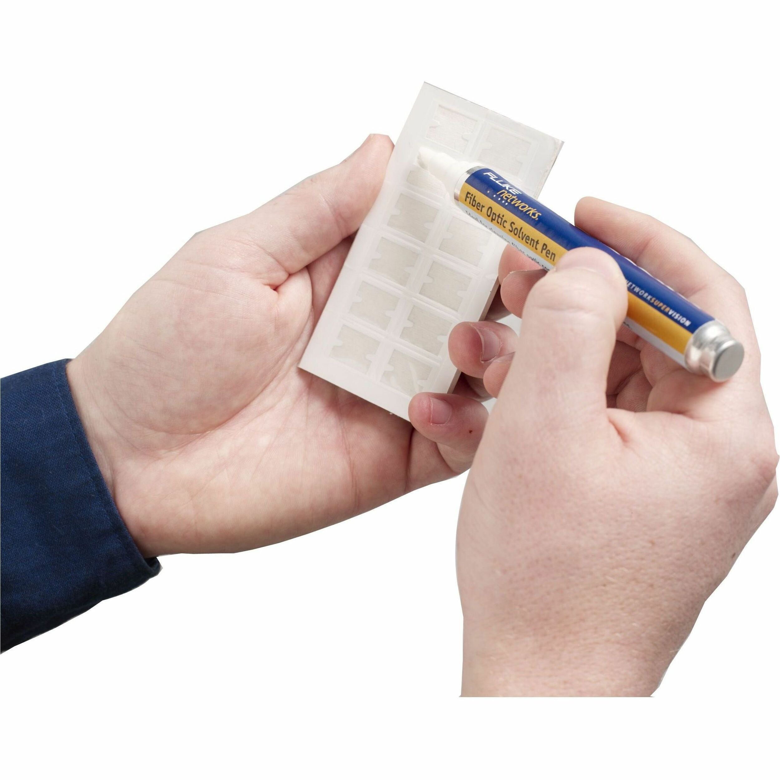 Fluke Networks Cleaning Card - For Fiber Optic - 5 / Pack