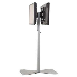 Legrand Chief MF2US Universal Dual Display Stand, 30 in, Silver