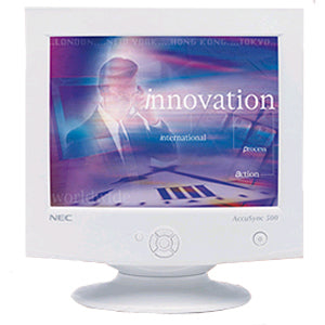 Sharp NEC Display AccuSync AS500 15" Class SXGA Conventional CRT Monitor - White