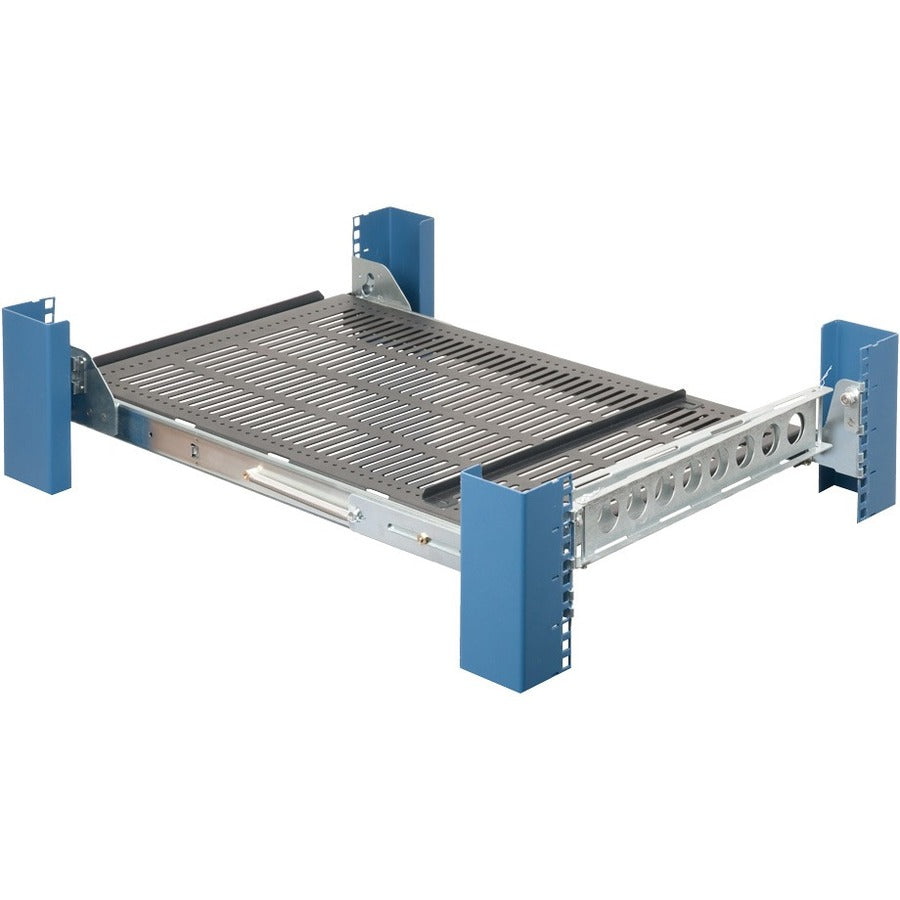 Rack Solutions 1U 115 Tool-less Sliding Equipment Shelf 27in Depth (Black)