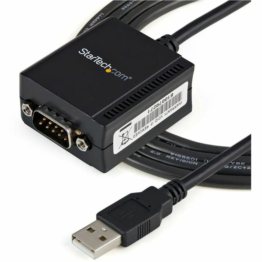 StarTech.com 1 Port FTDI USB to Serial RS232 Adapter Cable with COM Retention