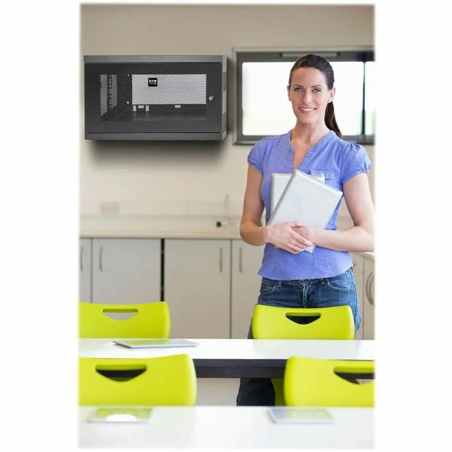 Eaton Tripp Lite Series SmartRack 9U Low-Profile Switch-Depth Wall-Mount Mini Rack Enclosure