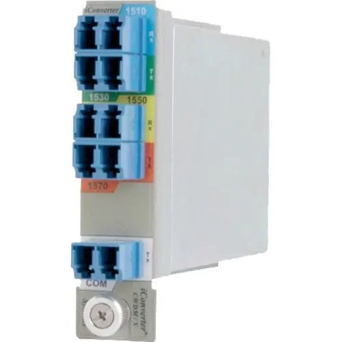 Omnitron iConverter 4-Ch SF CWDM Mux/Demux, 1.19 lb, 10 Gigabit Ethernet, 8876-x, Wired