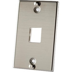 ortronics-tracjack-stainless-steel-wall-phone-plate-with-mounting-studs