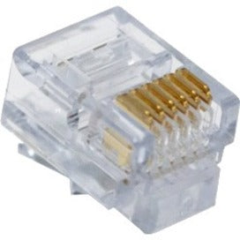 Platinum Tools EZ-RJ12/11 Connectors, 100026LTB, Clear, Phone Connector