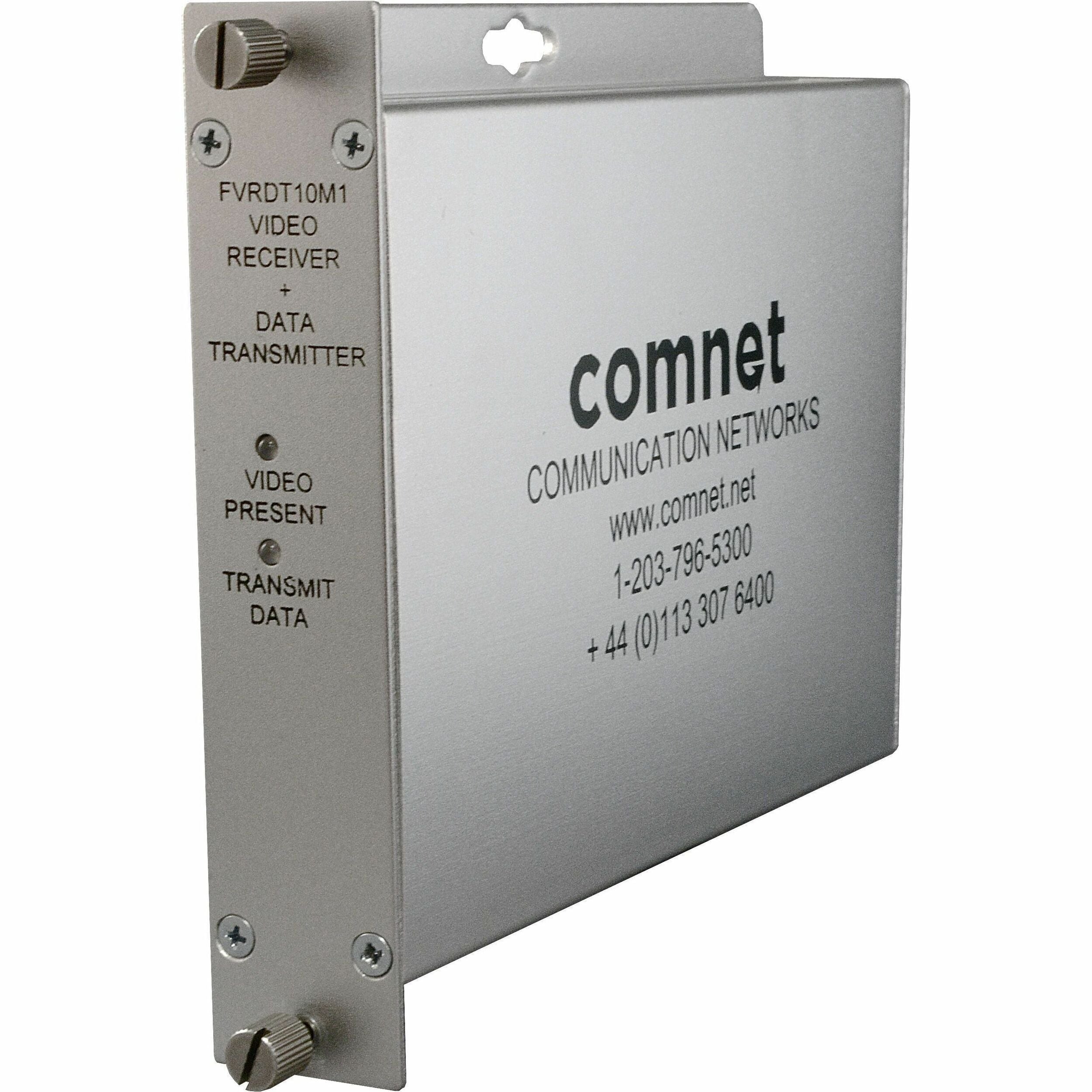 ComNet FVRDT10M1 Video Extender Receiver, 1.10", Coaxial, Wired, 13123.36 ft