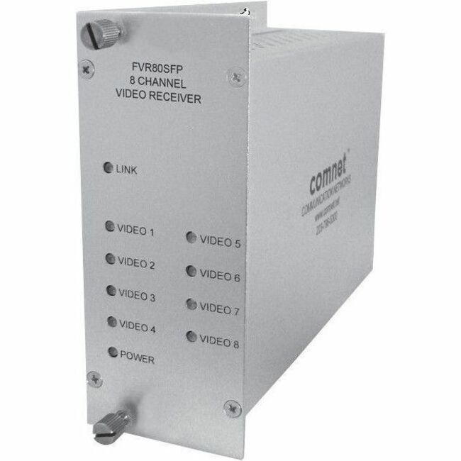 ComNet FVR80SFP Video Extender Receiver, 2.20", Coaxial, FVT/FVR80SFP, Wired