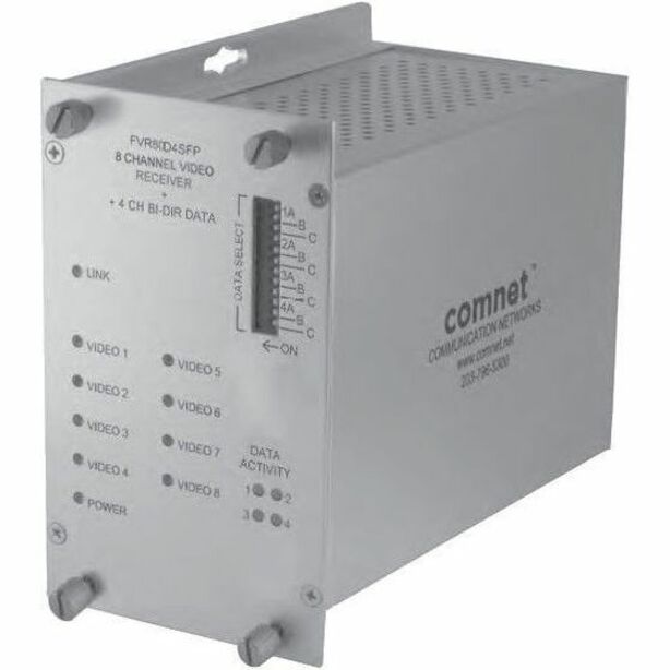 ComNet FVR80D4SFP Video Extender Receiver, 2.20", 50/60 Hz 5 RJ45 - RJ45 Breakout Wiring Kit, FVT/FVR80D4SFP, Surface-mountable, Wired
