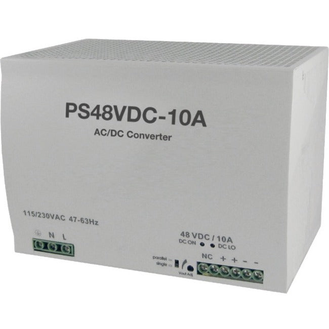 ACRE ComNet DIN Rail Power Supply for CNGE2FE24MSPOE - 480 W, 24 m, PS48VDC-10A