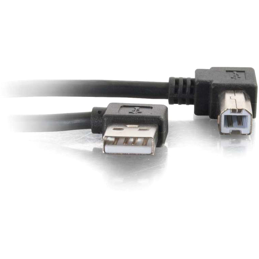 Legrand C2G 5m USB 2.0 Right Angle A/B Cable - Black (16.4ft)