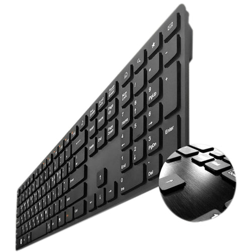 i-rocks KR-6402-BK Keyboard, 0.79", Black, Cable, 15.52 oz, USB