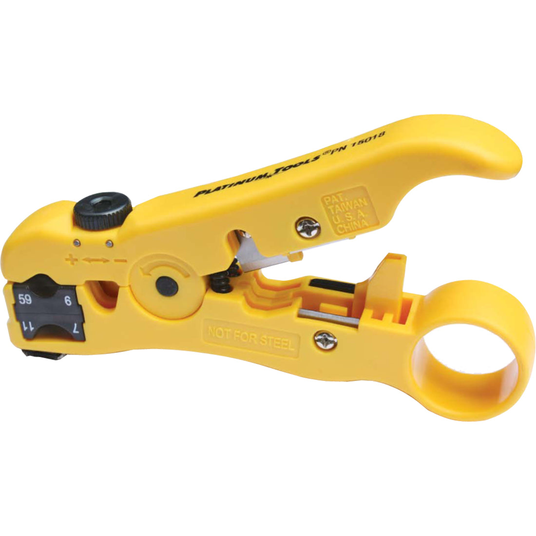Platinum Tools All-In-One Stripping Tool, 0.22 lb, 15018C, Yellow