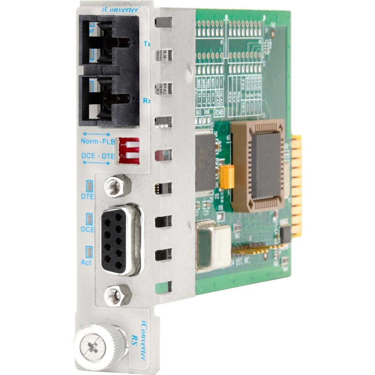 Omnitron iConverter RS-422/485 Serial to Fiber Media Converter DB-9 SC Multimode 5km Module