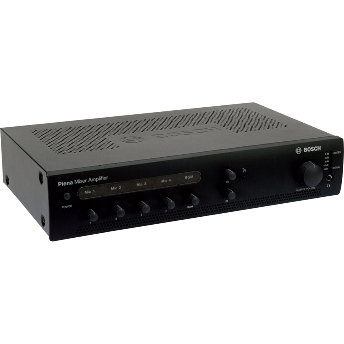 The Bosch Plena PLE-1ME120-US Amplifier - 120 W RMS - 4 Channel - Charcoal