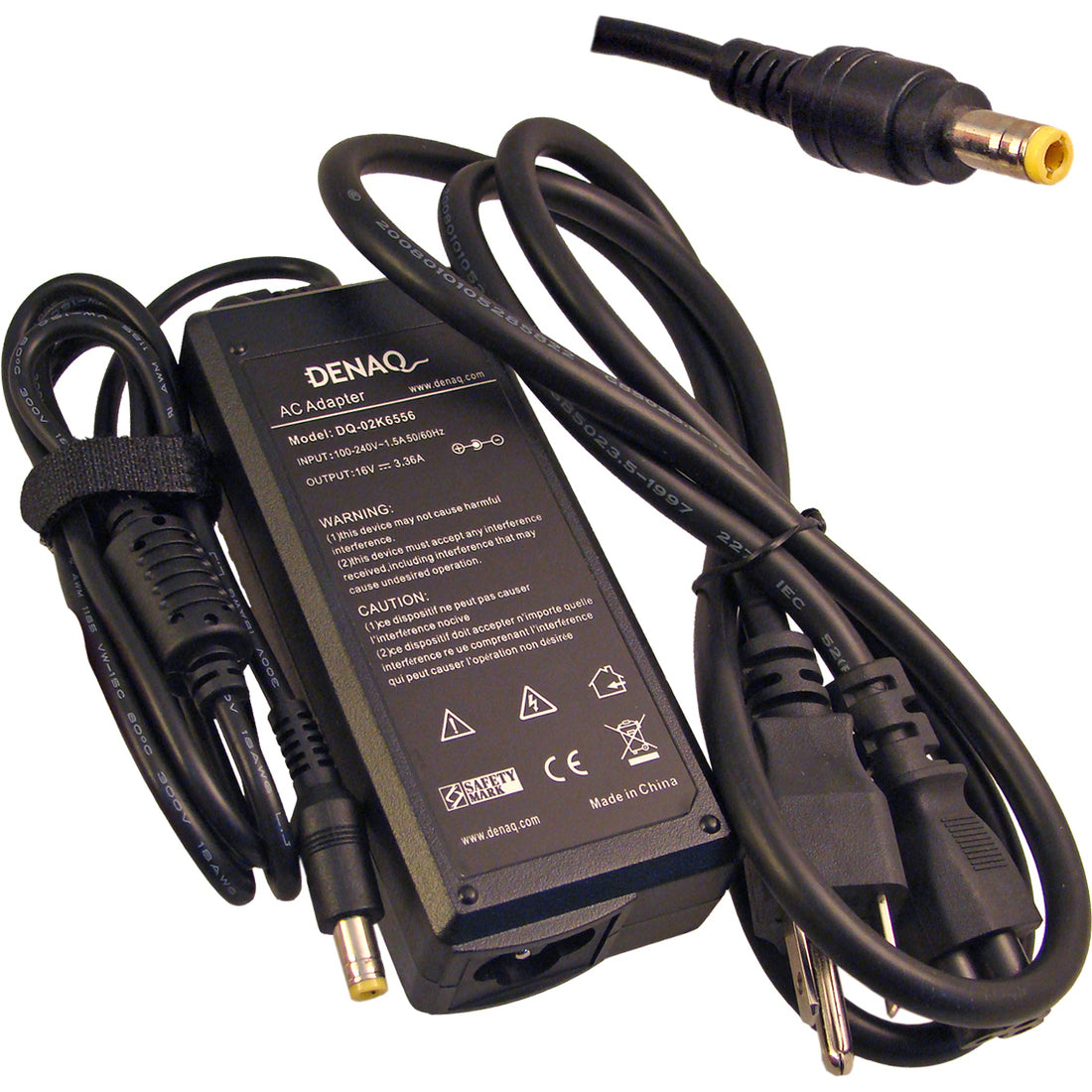Dantona DENAQ 16V 3.36A 5.5mm-2.5mm AC Adapter for IBM ThinkPad Series Laptops
