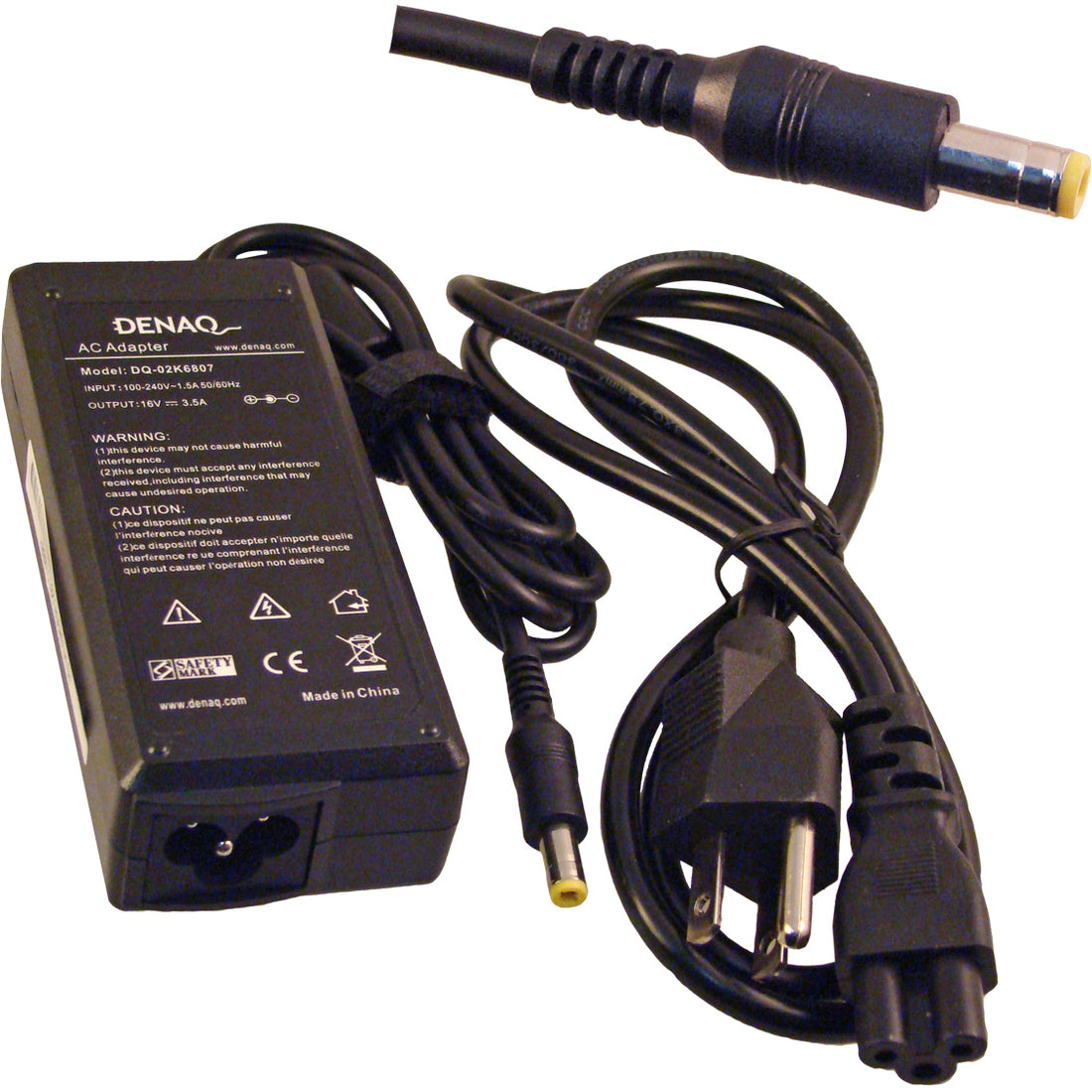 Dantona DENAQ 16V 3.5A 5.5mm-2.5mm AC Adapter for IBM ThinkPad Series Laptops