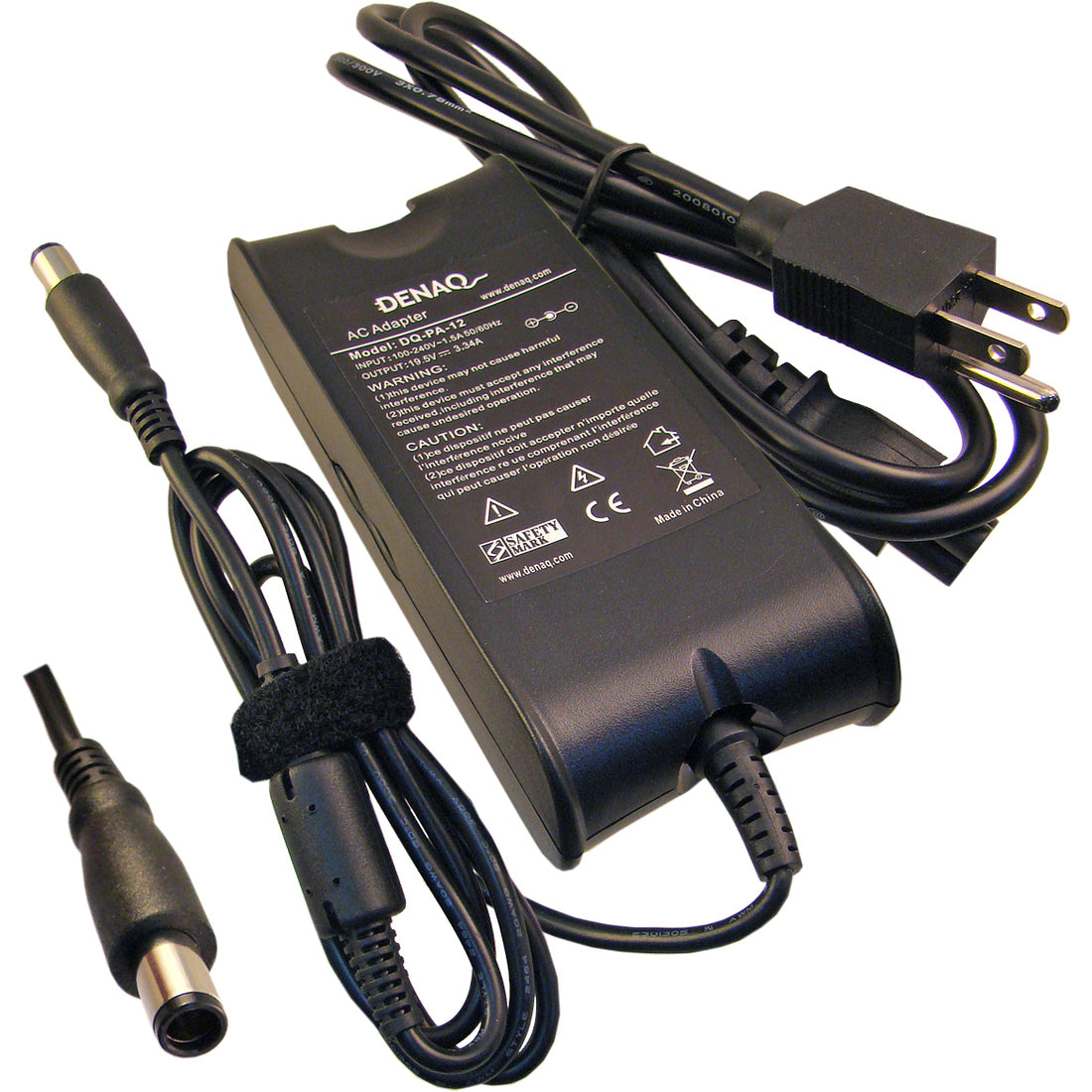 DENAQ 19.5V 3.34A 7.4mm-5.0mm AC Adapter for DELL Inspiron, Latitude, Precision, Studio, Vostro & XPS Series Laptops