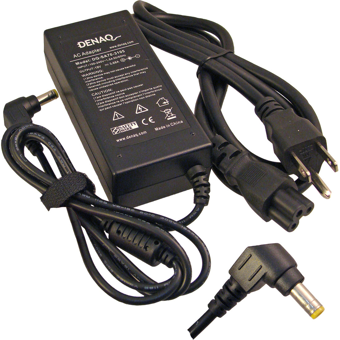 Dantona DENAQ 19V 3.68A 5.5mm-2.5mm AC Adapter for GATEWAY Solo Laptops