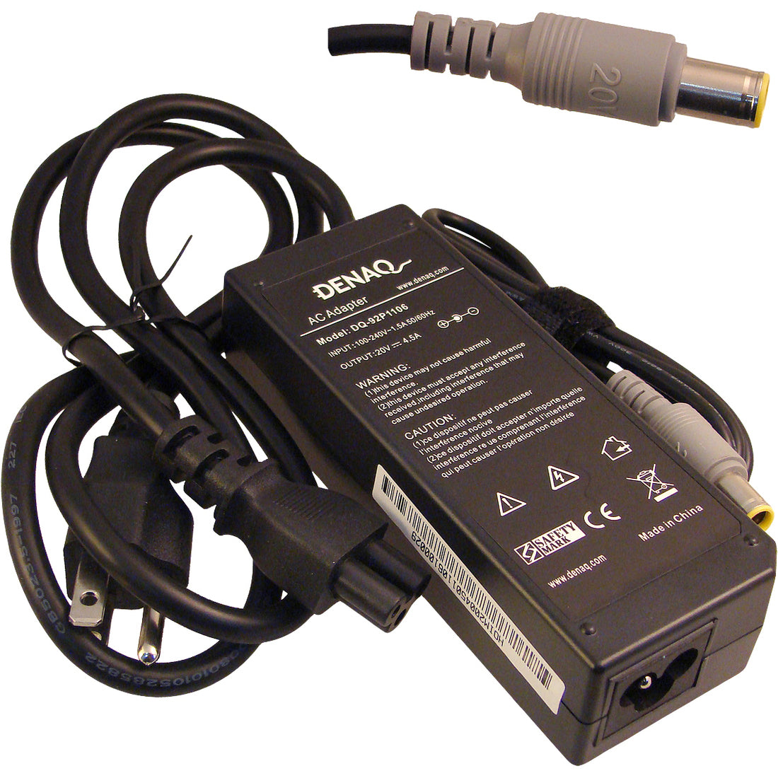 Dantona DENAQ 20V 4.5A 7.7mm-5.5mm AC Adapter for IBM ThinkPad Series Laptops