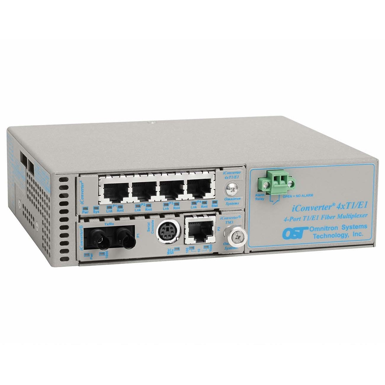Omnitron ICONV 4XT1/E1M + 10/100/1000, 8820N-0-B, Ethernet, 1 m, Wired