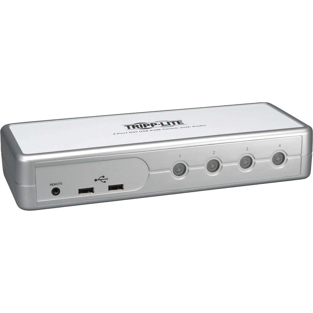 Eaton Tripp Lite by Eaton 4-Port DVI/USB KVM Switch with Audio and Cables