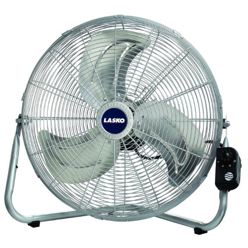 Lasko Portable Fan - 20" Fan Diameter - 3 Speed - Energy Efficient, Pivoting Head - 22" Height x 22" Width - Rubber, Steel -