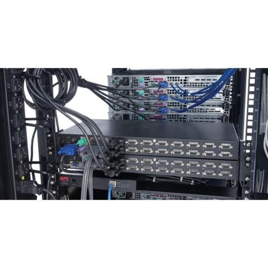 Schneider APC 8 Port Multi-Platform Analog KVM Switch, 19 in, AP5201, VGA